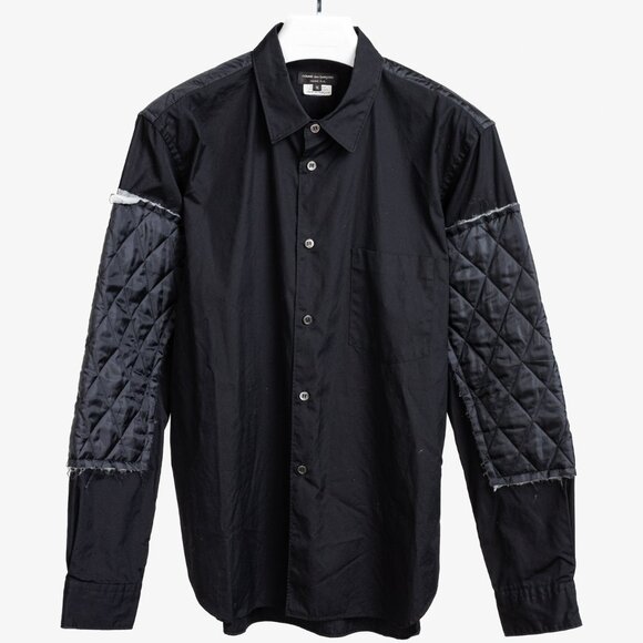 Comme Des Garçons Homme Plus 2017 Black Quilting Button Up Shirt - Picture 1 of 12